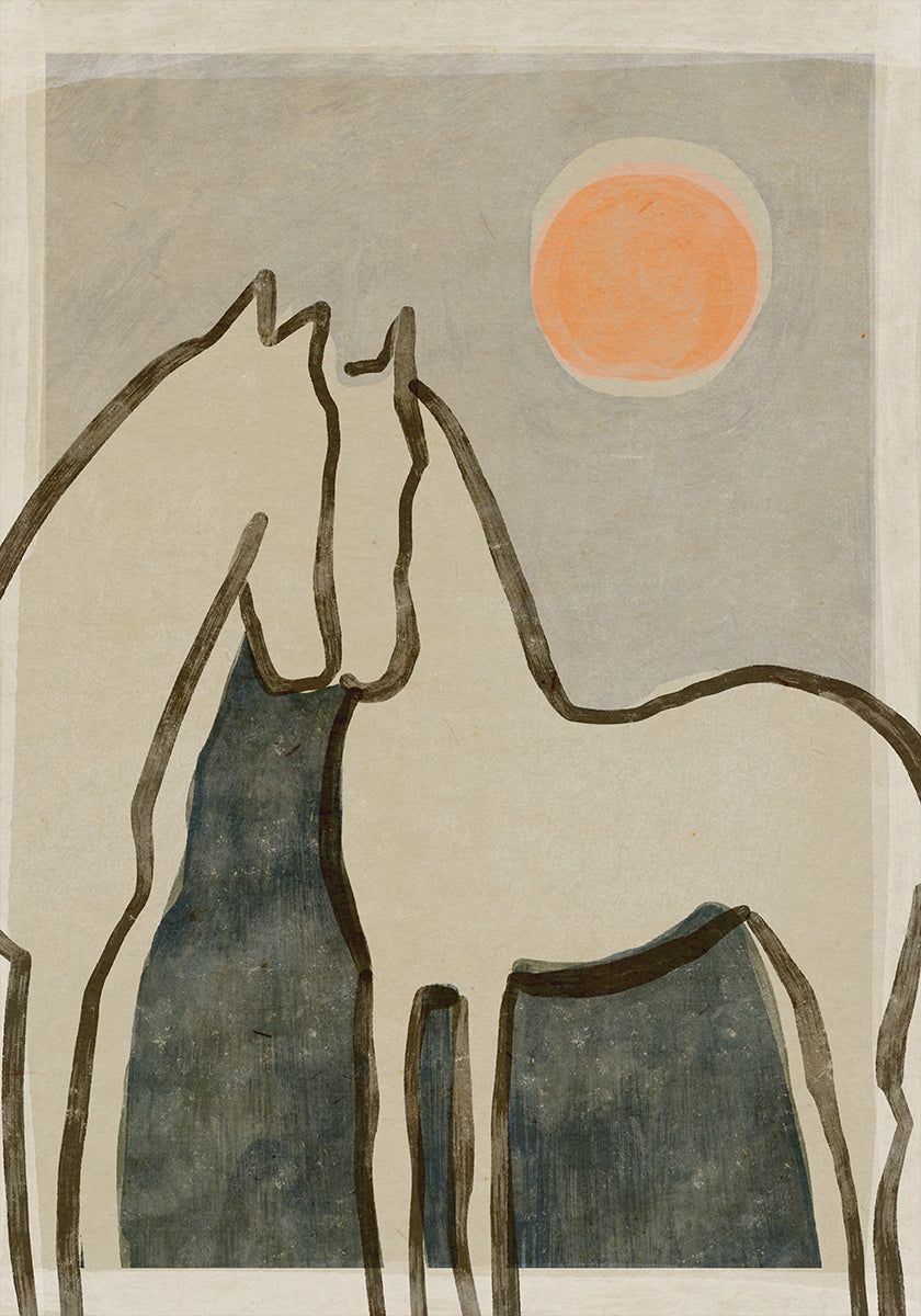 Plakatas „Equine Embrace“.