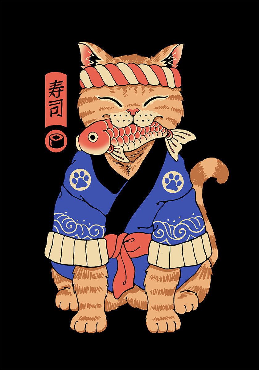 Sushi Meowsteri plakat