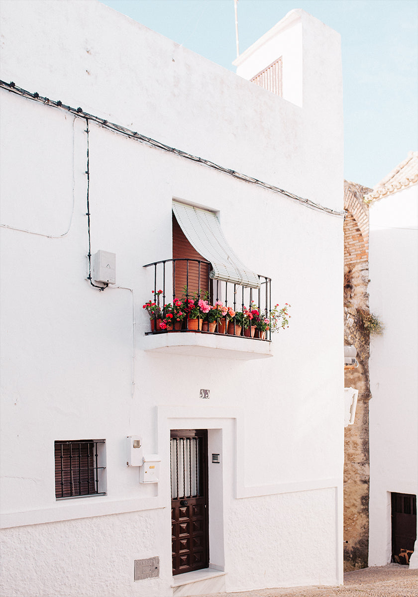 Baltasis Andalūzijos namų plakatas