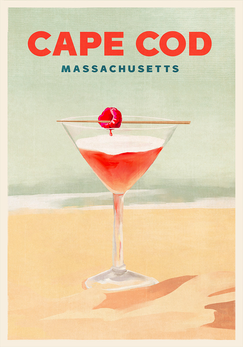 Poster înalt pentru cocktail Cape Cod
