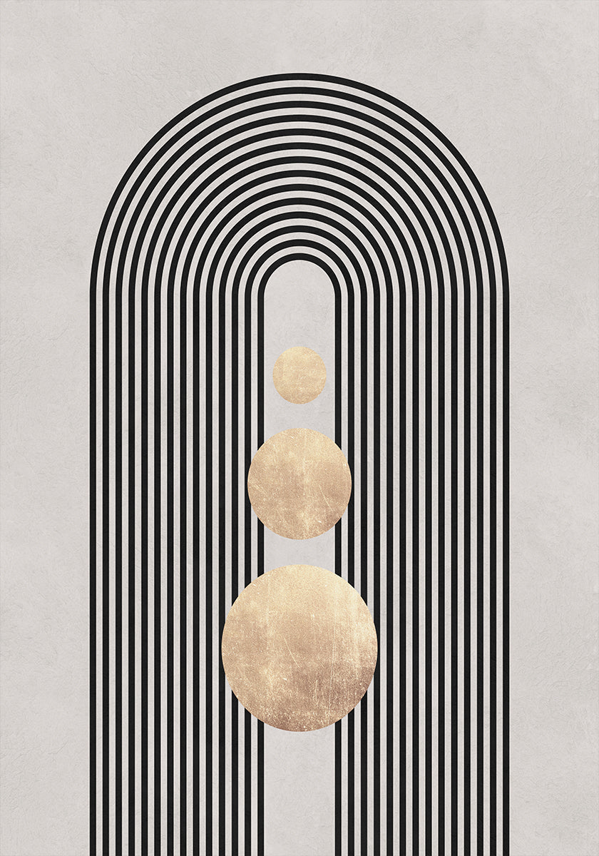 Linijos ir apskritimai 19 Plakatas