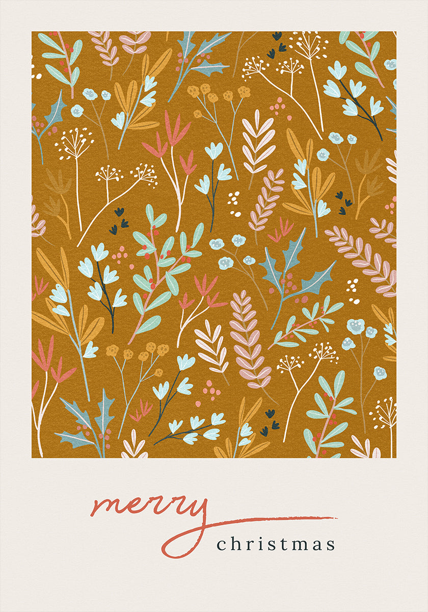 Afiș din bronz Crăciun fericit