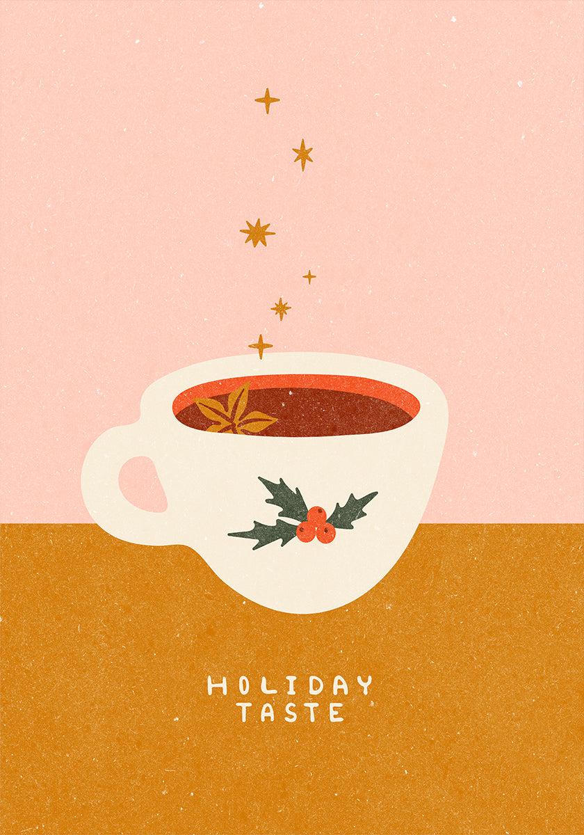 Mulled wine mug. Holiday Taste Plakat