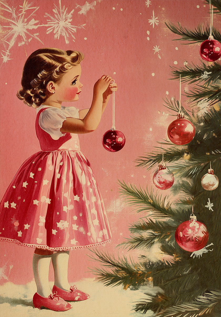 Plakāts meitene ar nieciņiem