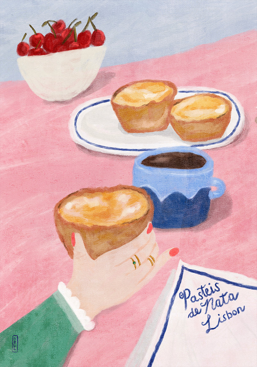 With Love From Lisbon - Food and Travel Art Plakat