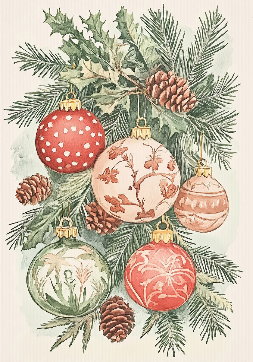 Christmas Ornaments I Plakat