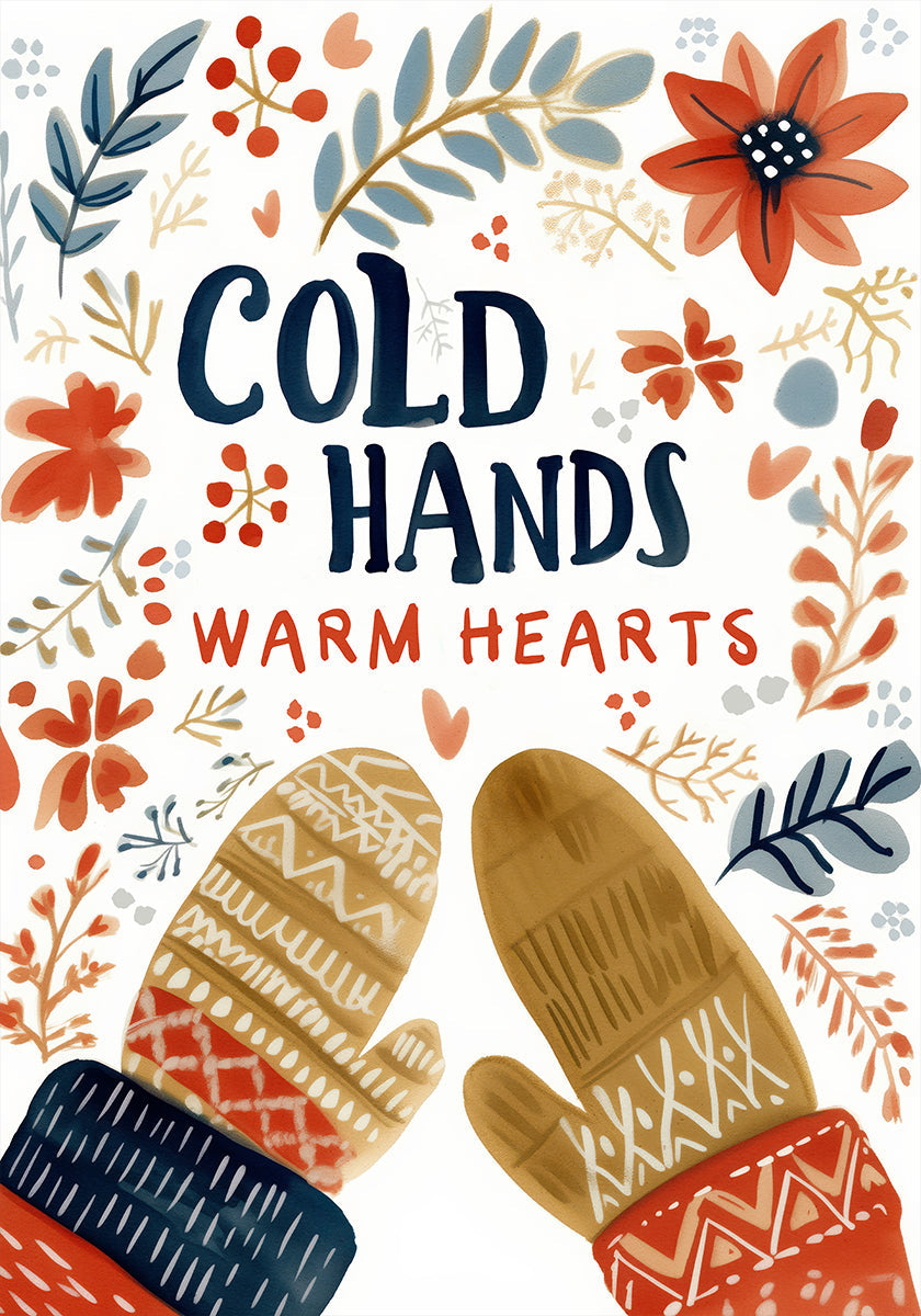 Poster magic cu mănuși confortabile