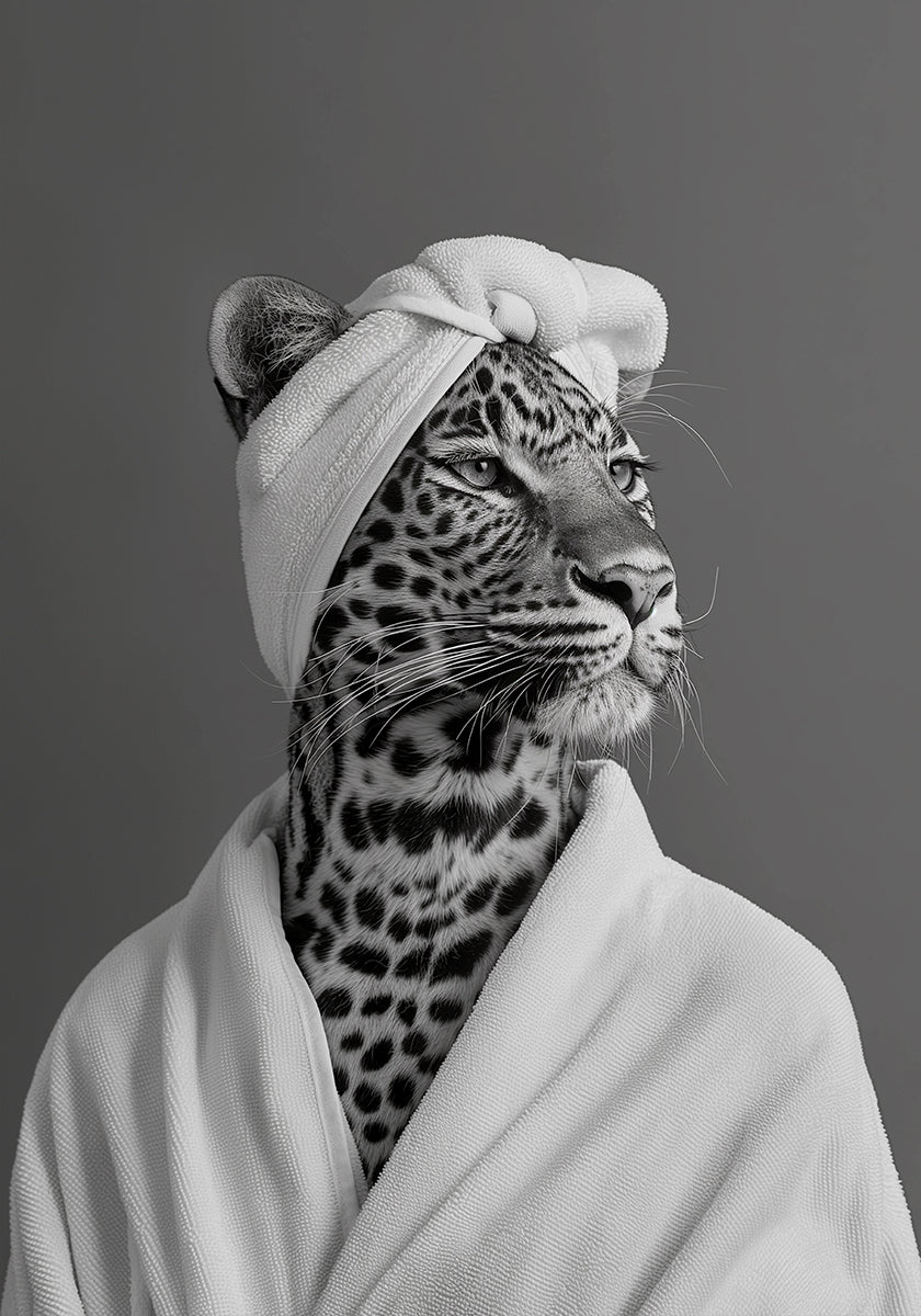 Lady Leopard Spa dienas plakāts