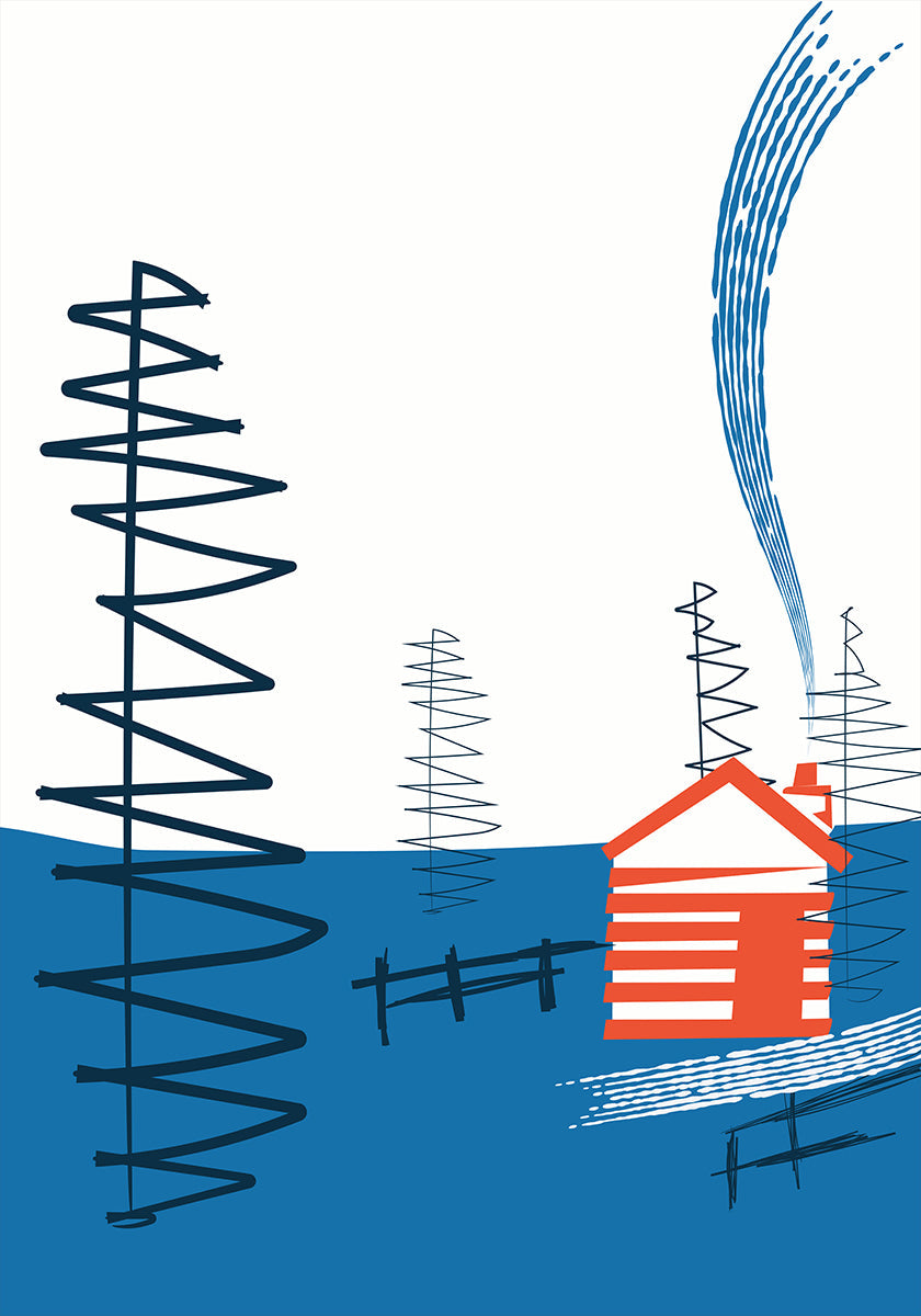 Cozy Cabin Retreat Poster