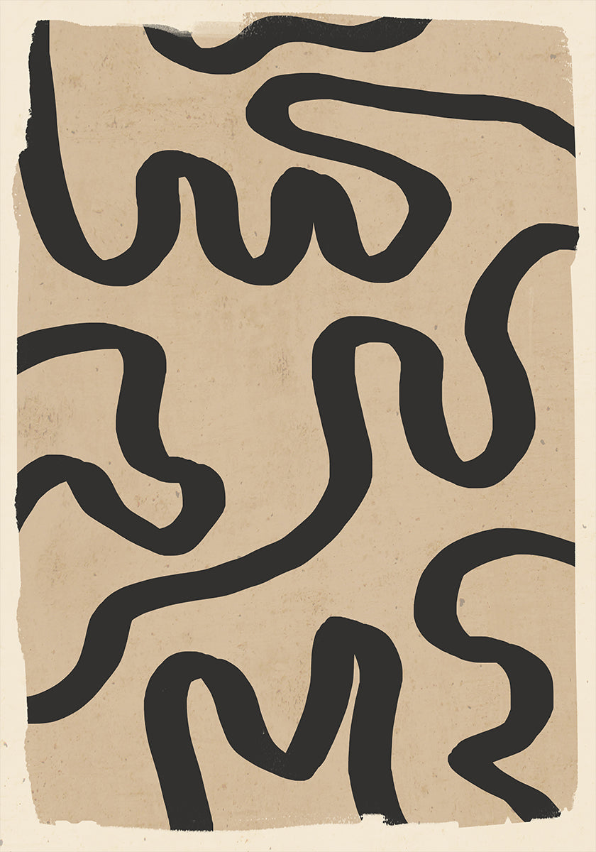 Abstract Line Art 173 plakatas