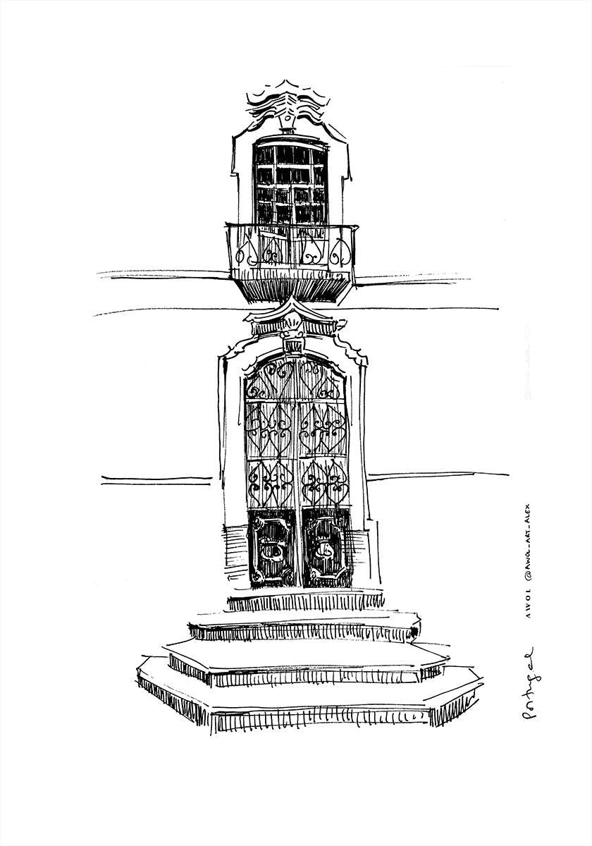 Portugal Portals City Drawing Poster