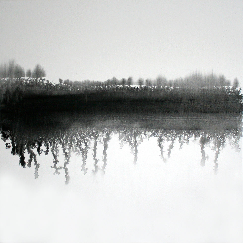 Ziemas ezera plakāts