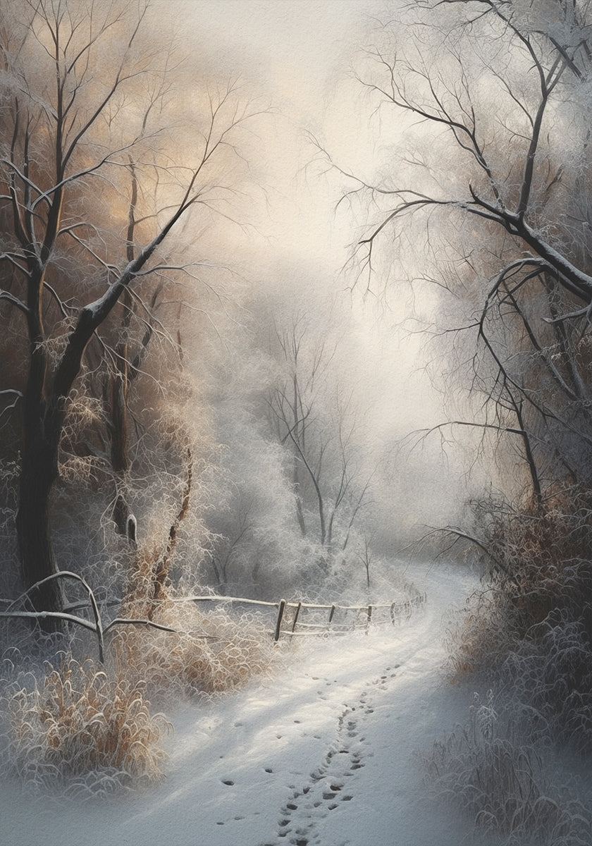 Afiș frumos de iarnă nr. 2