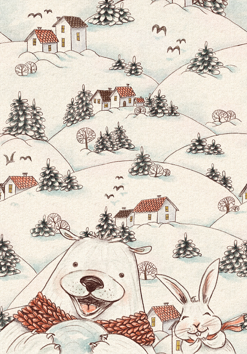 Over the Snow Fields Plakat