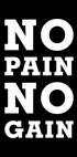 No Pain No Gain Plakat - Posterbox.no