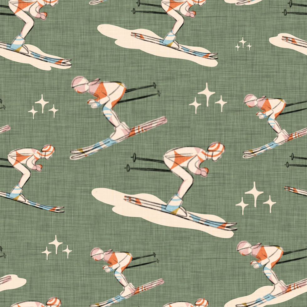 Sporturi de iarnă Retro Vintage Ski Blue.png (NOU)