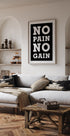 No Pain No Gain Plakat - Posterbox.no