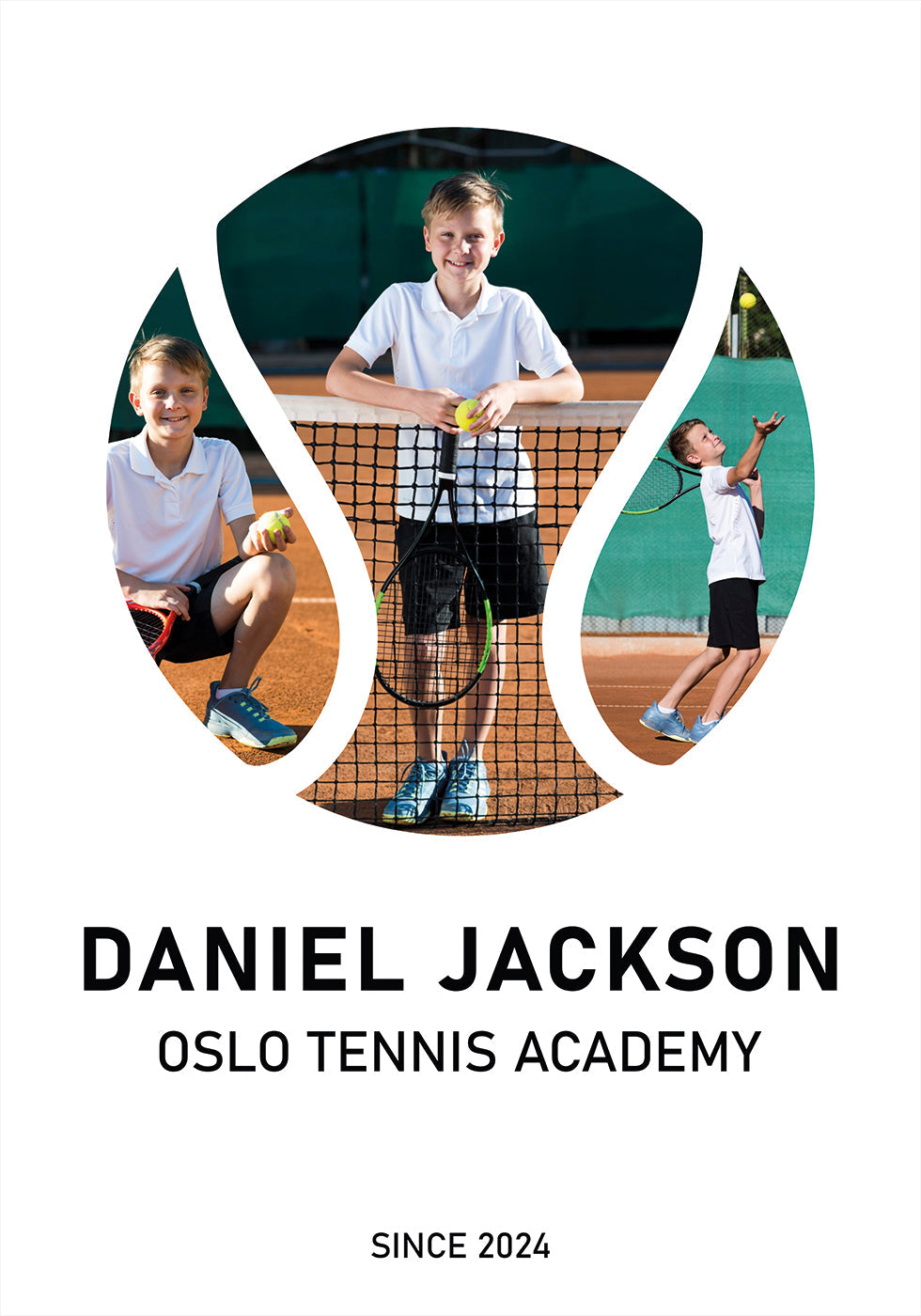 Tennis Photo Collage Personal Poster - Posterbox