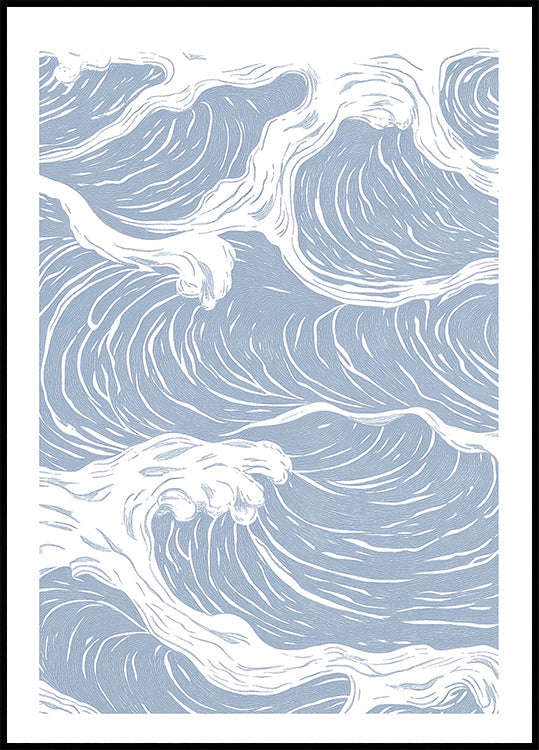 Abstract Ocean Wave Plakat - Posterbox