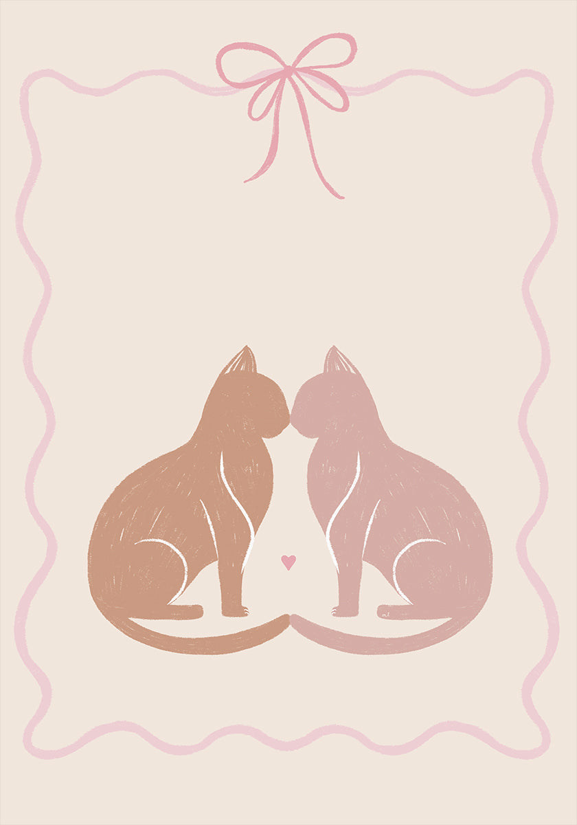 Two Cats in Love Plakat
