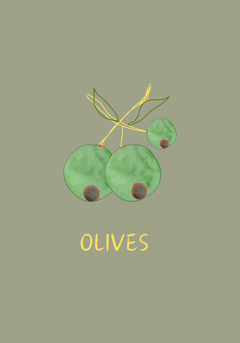 Olives in Green (NEW) - Posterbox