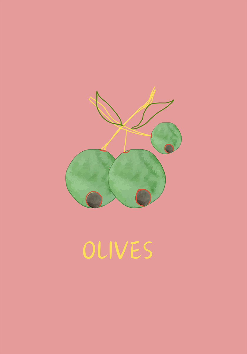 Olives in Pink (NEW) - Posterbox