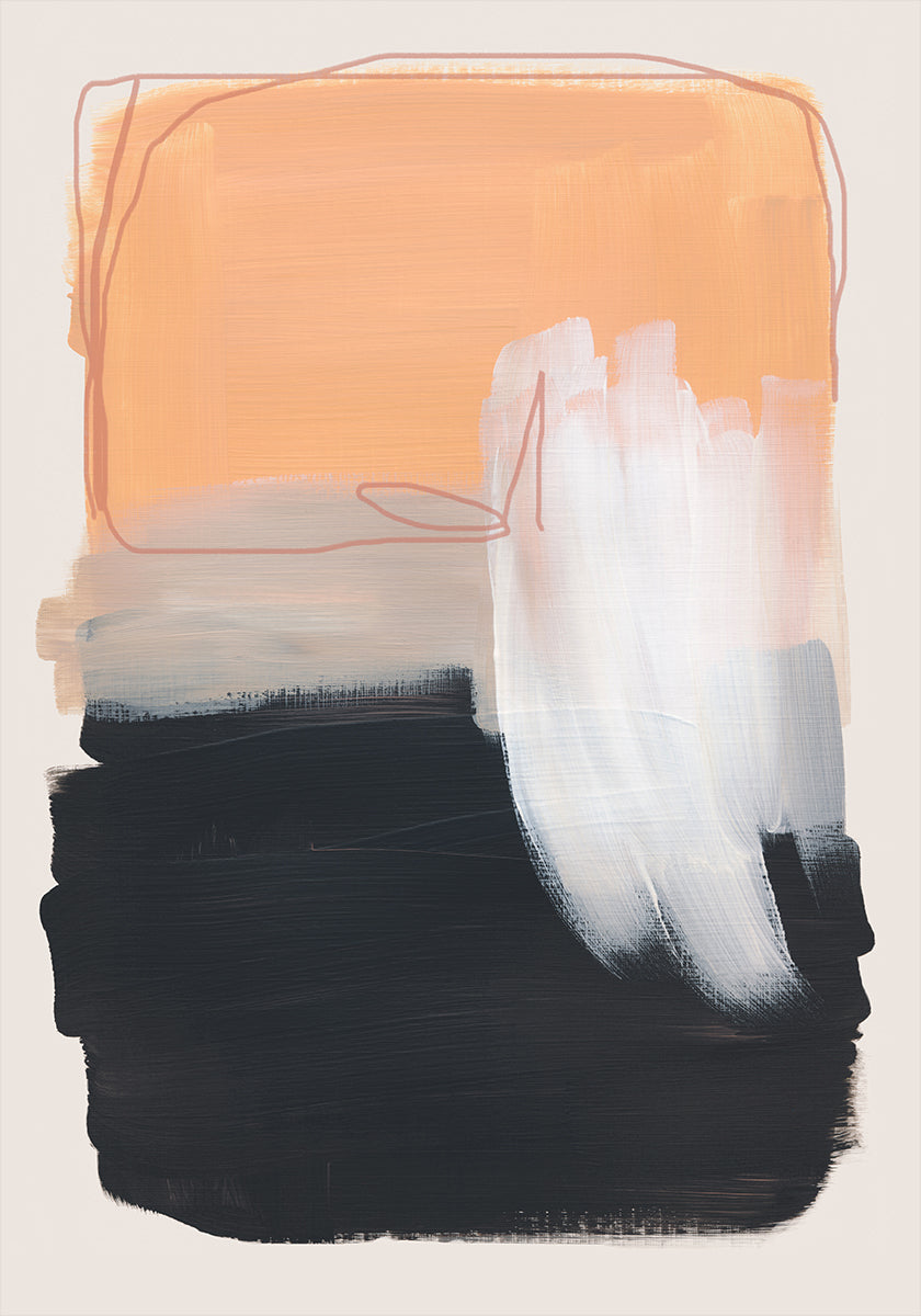 Abstrakt Brush Strokes 122 Poster