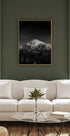A Large Snow-Capped Mountain Portrait Plakat - Posterbox.dk