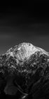 A Large Snow-Capped Mountain Portrait Plakat - Posterbox.dk
