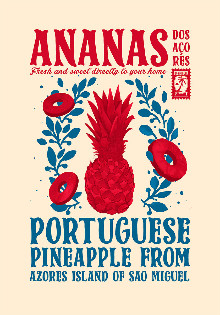 Ananas Kichen Drécken Affiche