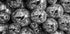 Disco Balls in Black and White Plakat - Posterbox.dk