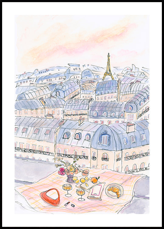 Parisian Rooftop Picnic With Eiffel Tower Views