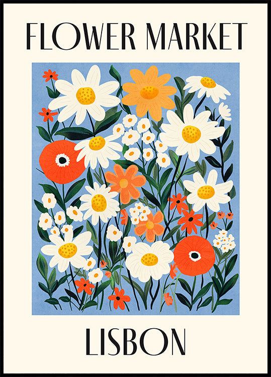 Lilleturg Lissaboni Portugali plakat