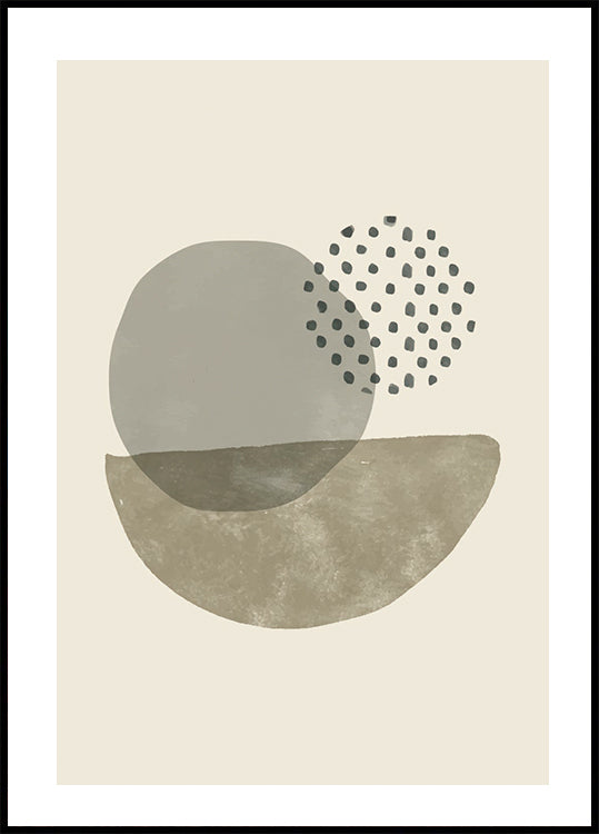 Abstract Shapes and Textures Plakat - Posterbox.dk