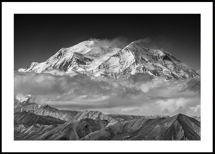Denali aus dem Géigewier Ridge Linn Affiche