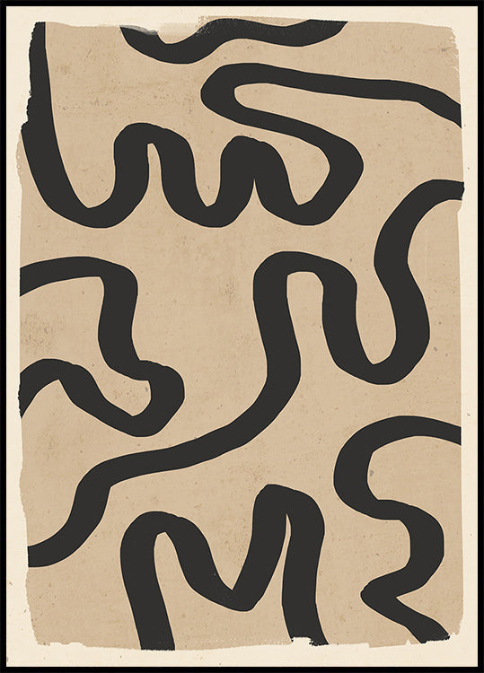 Abstract Line Art 173 plakatas