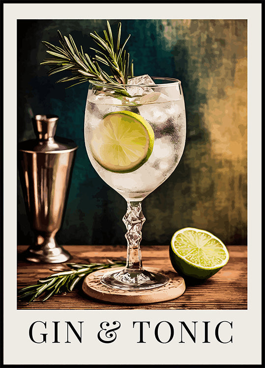 Gin &amp; Tonic Plakat