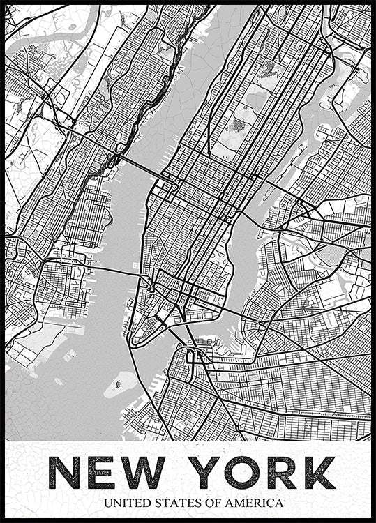 Poster alb New York
