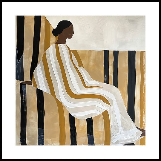 Lady In Stripes plakatas