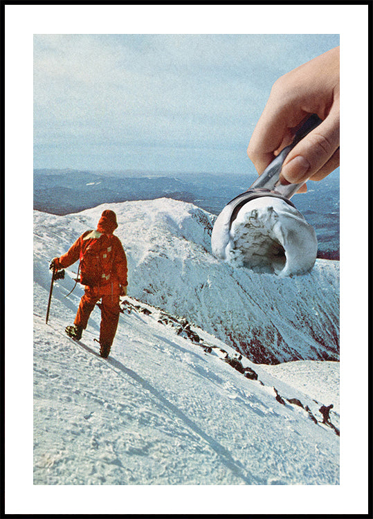 Ice Cream Mountain – küpsiste ja koore plakat