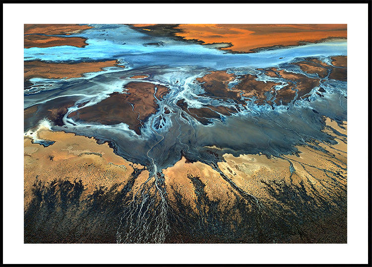 California Aerial - D'Wüst vun uewen Affiche