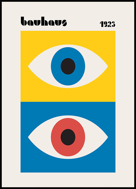 Bauhaus-Augen-Abstraktes Poster