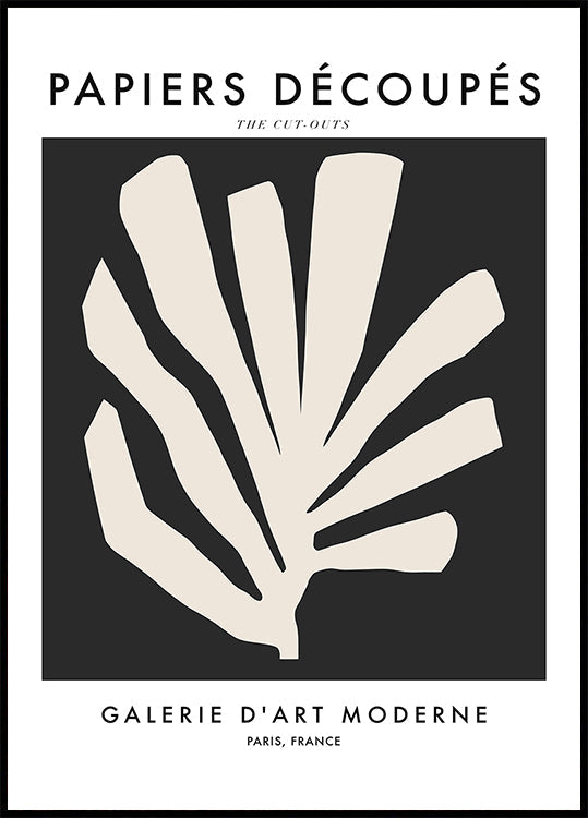 Silueti lehtede plakat