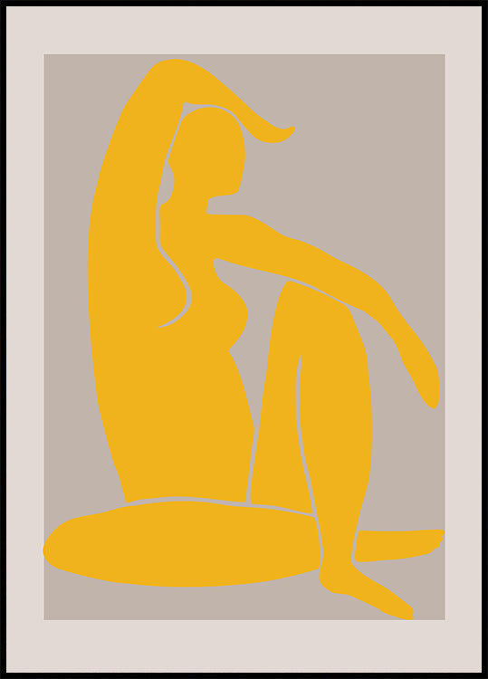 Gelbe Figur