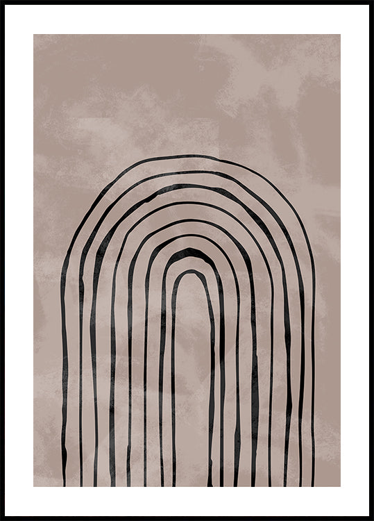 Afiș nr.4 negru cu arc unic