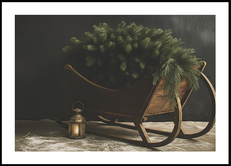 Ziemassvētku ragavas plakāts