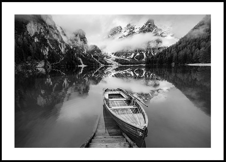 A blanco y negro Poster