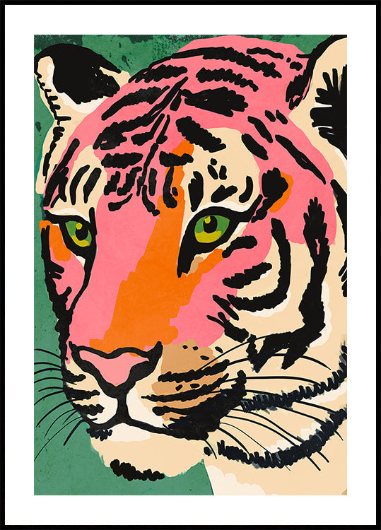 Vibrant Tiger Gaze poszter