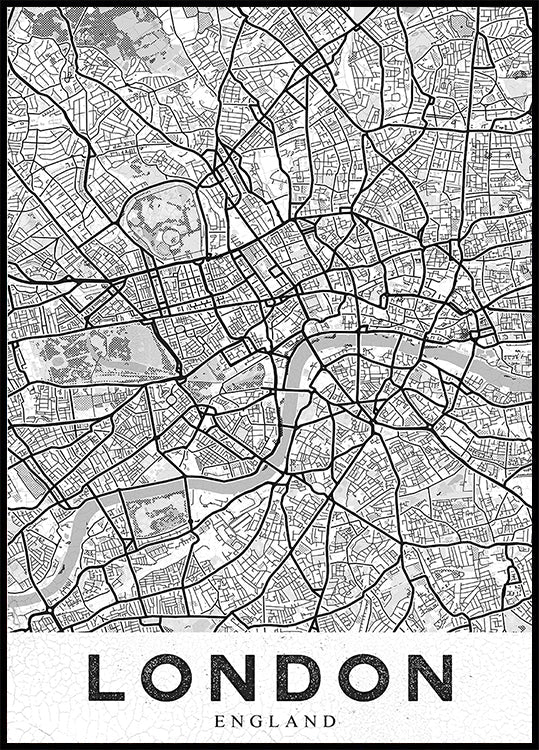 Poster alb de la Londra
