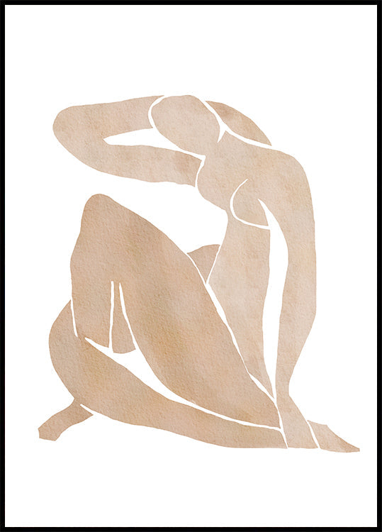 Nők alakja absztrakt művészet poszter